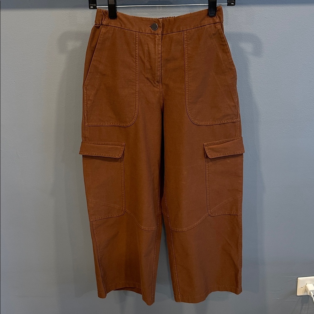 Lululemon Light Utilitech Cargo Pocket High-Rise Crop Pants Brown W6CDMS Size 25 - Picture 3 of 6